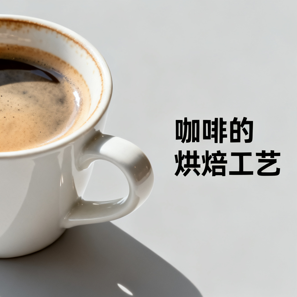 一张演示PPT页面,左侧有一个咖啡杯的特写,右侧是相关的文字描述,整体风格为现代极简风,光影自然,咖啡杯的细节清晰可见