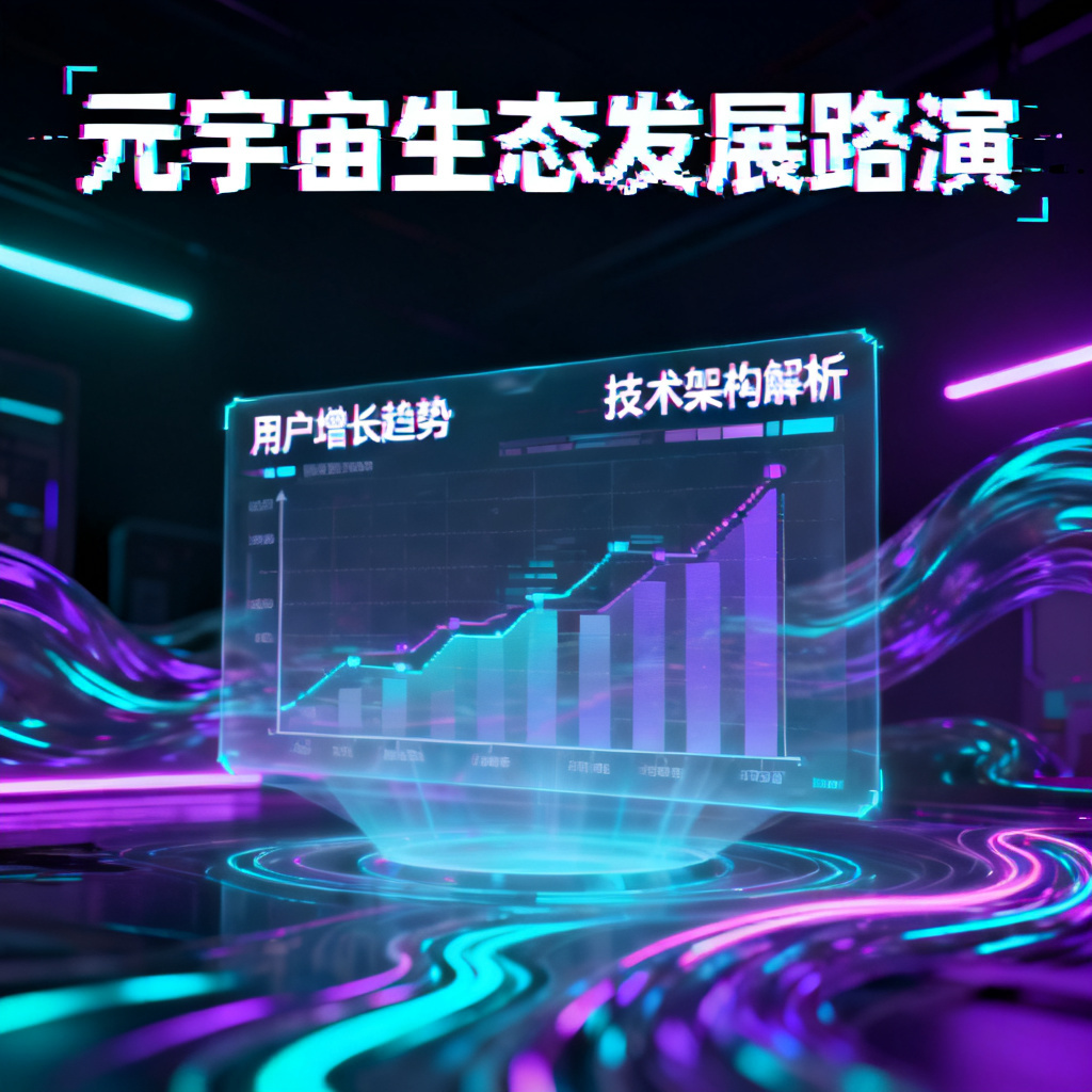 生成一份赛博朋克风格的元宇宙路演PPT,包含霓虹灯光、故障艺术字体、全息投影图表,整体色调为青紫对比,页面布局充满未来感