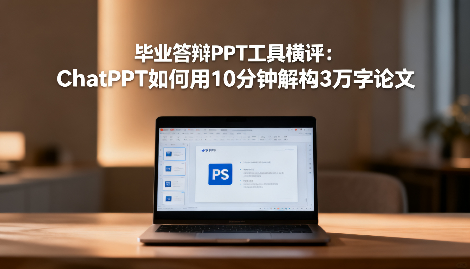 毕业答辩PPT工具横评:ChatPPT如何用10分钟解构3万字论文