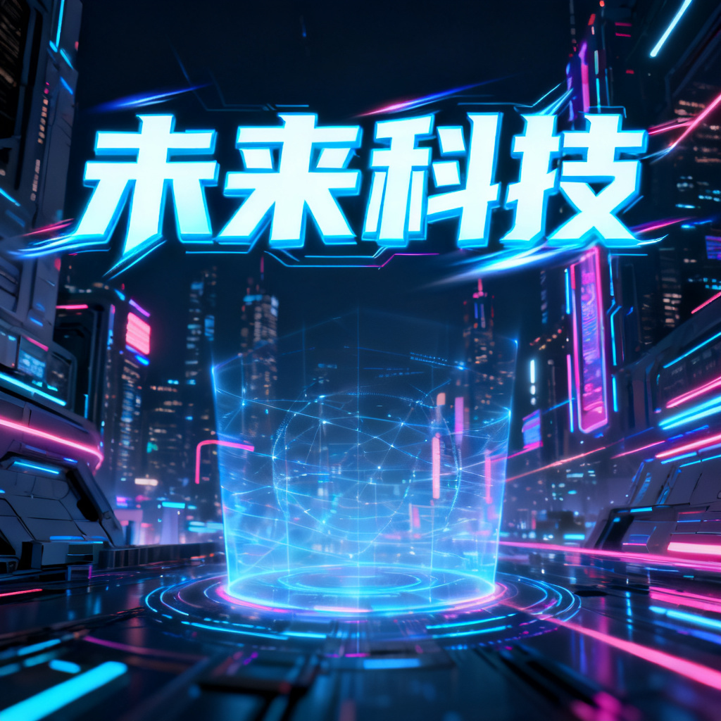 一张赛博朋克风格的PPT页面，霓虹灯光与全息投影交织，背景是未来城市，文字使用电光蓝字体，整体充满科技感和动态感