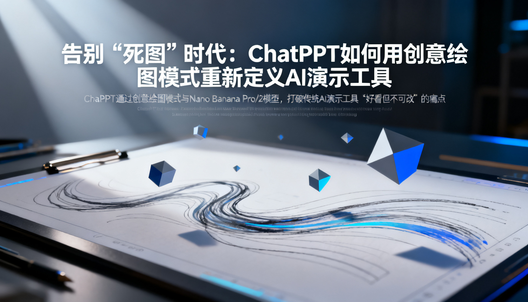 告别“死图”时代:ChatPPT如何用创意绘图模式重新定义AI演示工具