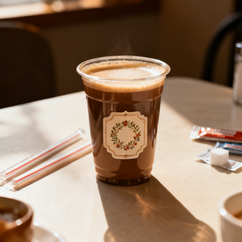 框选区域替换，奶茶变咖啡，光影融合，风格一致
