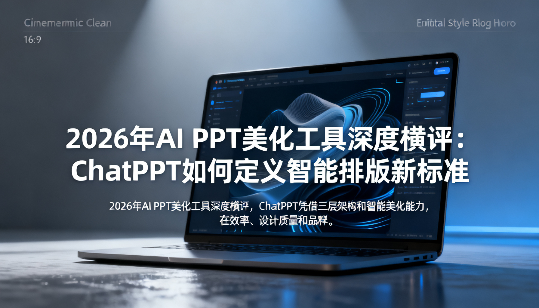 2026年AI PPT美化工具深度横评:ChatPPT如何定义智能排版新标准