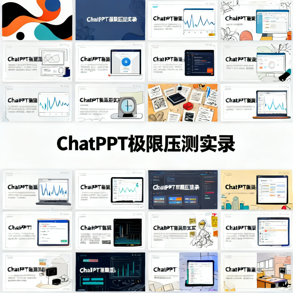 当100页PPT每一页都要不同艺术风格:ChatPPT极限压测实录,文章配图,构图简洁,高清质感